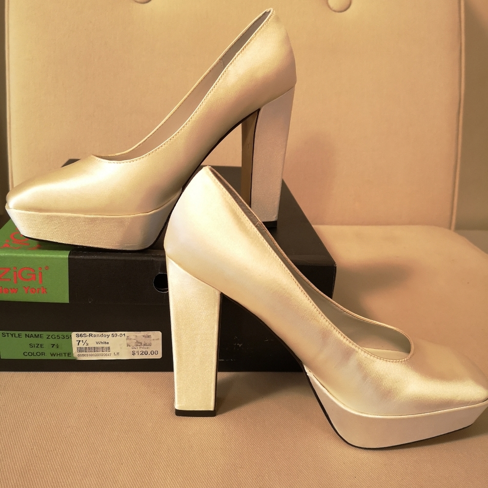 White shoes heels